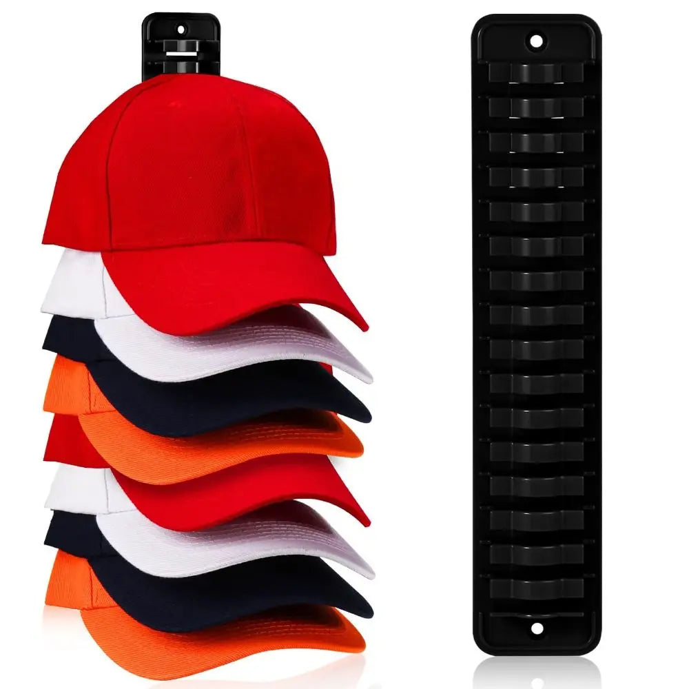 Baseball Caps Hat Organizer Adhesive Hat Hooks for Wall Hold Up to 16 Hats Space Saving Closet Cap Rack My Store  